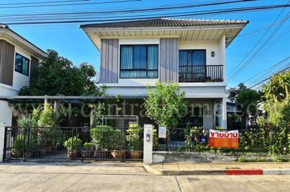 บ้านแฝด โมดิวิลล่า บางบัวทอง ต่อเติมพร้อมอยู่