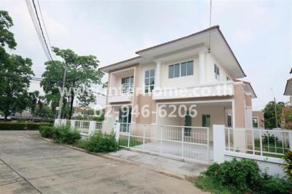 บ้านเดี่ยว 2 ชั้น (หลังมุม) 53.9 ตร.ว. หมู่บ้านบุรีรมย์  ซอยเลียบคลองสอง 23 ถนนรามอินทรา 