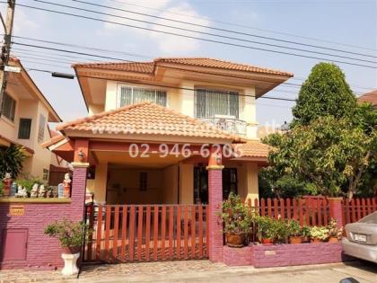 บ้านเดี่ยว 2 ชั้น 56.9 ตร.ว. หมู่บ้านบ้านสวนริมธาร8 อ.กระทุ่มแบน จ.สมุทรสาคร