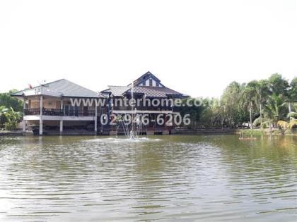 บ้านเดี่ยว 2 ชั้น 4 ไร่ ใกล้ศูนย์ราชการอำเภอหนองเสือ  ถนนเลียบคลอง10 ถนนธัญบุรี-นครนายก 