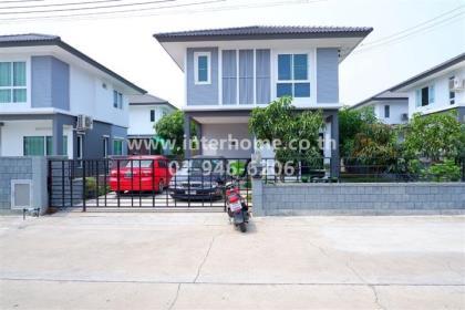 บ้านเดี่ยว 2 ชั้น 53.1 ตร.ว. หมู่บ้านฉัตรหลวง15 ซอยเทศบาล1 ถนนปทุมธานี-สามโคก