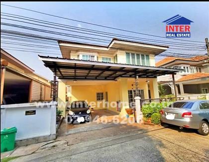 บ้านเดี่ยว 2 ชั้น 60 ตร.ว. หมู่บ้านศรีกาญจน์ พาร์ควิว ซอยสรงประภา 13 ถนนสรงประภา 