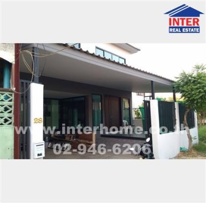 บ้านเดี่ยว 2 ชั้น 44 ตร.ว. ใกล้สนามบินสุวรรณภูมิ  ถนนพระราม9(มอเตอร์เวย์)